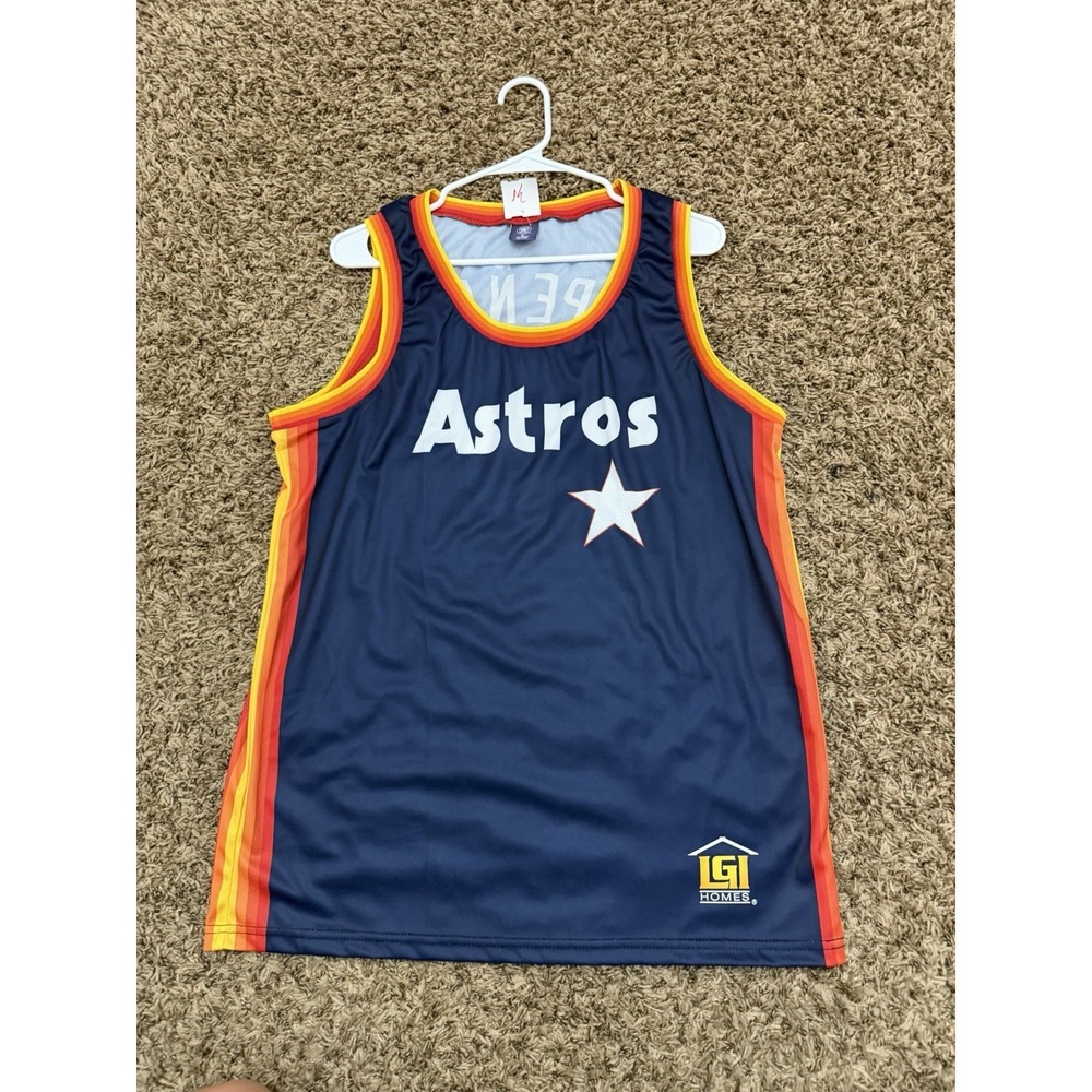 Jeremy Pena Houston Astros Basketball Jersey Baseball SGA Giveaway Mens Size XL